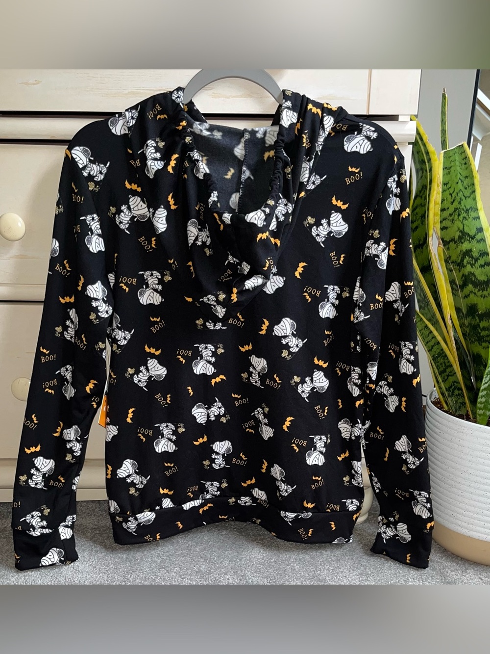 NWT PEANUTS 2 Piece Mummy Snoopy Halloween Lounge Set M - Picture 3 of 5